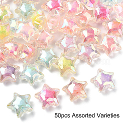 50pcs perles acryliques transparentes&nbsp;TACR-YW0002-26