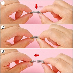 Anlaufgeschützte Bajonettverschlüsse aus chirurgischem Edelstahl 316&nbsp;X-STAS-I013-3mm