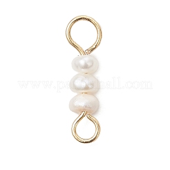 Ciondoli con perline di perle d'acqua dolce naturali a rondella&nbsp;PALLOY-JF05011-01