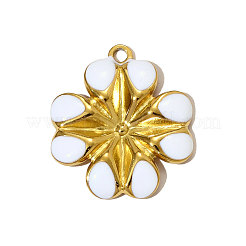 304 Edelstahl-Emaille-Anhänger&nbsp;STAS-OY005-23G
