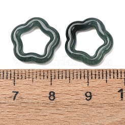Verbindungsringe aus natürlichem Myanmar-Jadeit&nbsp;G-Z155-06