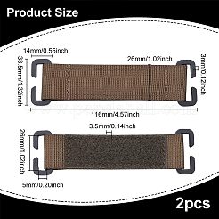 Tabellone tattico con attacco per toppe tattiche in nylon con gancio e anello&nbsp;DIY-WH0248-153A