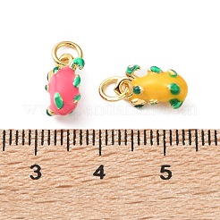 Pendentifs d'émail en laiton &nbsp;KK-D111-02G