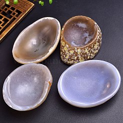 Bol de chargement en agate naturelle pour le nettoyage&nbsp;PW-WG25657-01