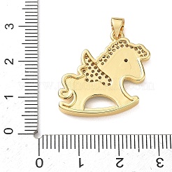 Pendentifs en laiton zircon cubique transparent&nbsp;KK-A303-02G-02