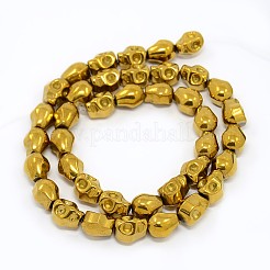 Electroplate non magnetici ematite sintetico fili di perline&nbsp;G-J180-04