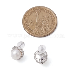 Natürliche Perle Ohrstecker&nbsp;EJEW-P286-29P