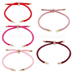 5 Stück 5 Farben Polyesterschnur Armbandherstellung&nbsp;MAK-TA0001-40