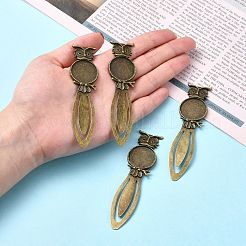 Eisen Lesezeichen Fassungen für Cabochon&nbsp;PALLOY-N0084-20AB-NF