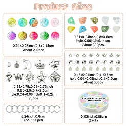 DIY-Armband-Sets mit Acrylperlen und Legierungsanhängern in gemischten Formen&nbsp;DIY-YW0010-99