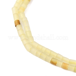 Chapelets de perles en jade topaze naturelle&nbsp;G-F808-E01-02