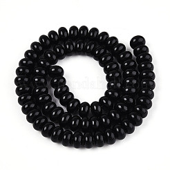 Chapelets de perles en verre opaque de couleur unie&nbsp;X-GLAA-ZX008-8mm-18F