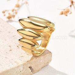 304 Edelstahl-Fingerringe mit Pferdeauge&nbsp;RJEW-Q012-06G