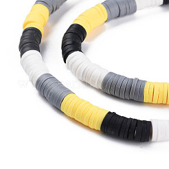 Brins de perles d'argile polymère faites à la main 4 couleur fixes&nbsp;CLAY-S096-029B