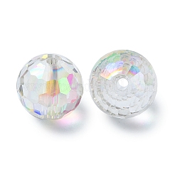 Halb regenbogenplattierte Glasperlen&nbsp;EGLA-P059-02B-HR02