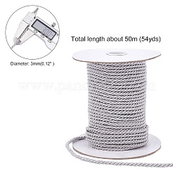 Cordon torsadé en polyester&nbsp;OCOR-WH0066-02