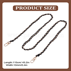 1 sangle de sac en cuir PU avec chaîne en fer&nbsp;FIND-LP0003-99B