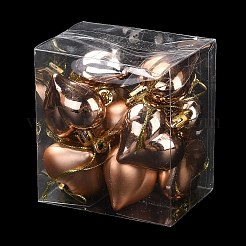 Decorazioni con ciondoli a forma di cuore in plastica placcata per San Valentino&nbsp;KY-D020-02D