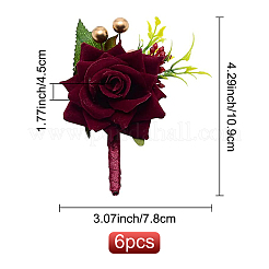 Broche de seda&nbsp;AJEW-WH0240-16
