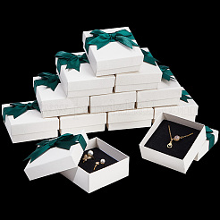 12 Stück quadratische Schmuckset-Box aus Pappe&nbsp;CBOX-NB0001-29B