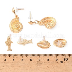 Ensembles de boucles d'oreilles à clous en alliage océan&nbsp;AL-H003-01C-G