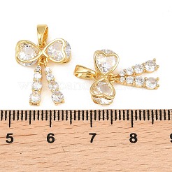 Messing micro pave klare zirkonia anhänger&nbsp;KK-H262-05G