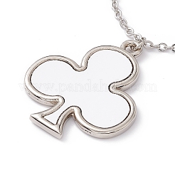 Sublimationsblank-Aluminium-Anhänger-Halskette&nbsp;LS-NJEW-E020-02P-04
