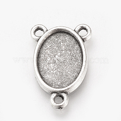Configuración del conector cabochon de aleación de estilo tibetano&nbsp;TIBE-T006-8x10-AS-LF