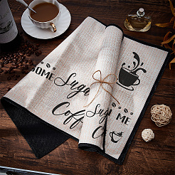 Kaffee-Tassenmatten aus Baumwolle und Leinen&nbsp;AJEW-WH0201-017