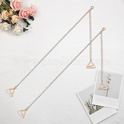 Tirantes de sujetador antideslizantes de aleación con rhinestone y gancho&nbsp;FIND-WH20043-010G