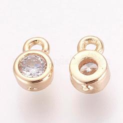 Ottone fascino zirconi&nbsp;ZIRC-P068-01G