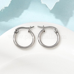 Pendientes de aro de acero inoxidable 304 para mujer&nbsp;EJEW-K334-02P