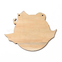 Grands pendentifs en bois imprimé simple face&nbsp;WOOD-I010-08B