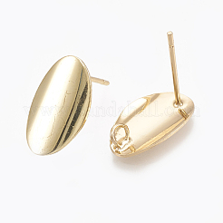 Fornituras de aretes de latón&nbsp;KK-S348-109