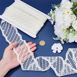 10 Yards Polyester-Stickerei-Netz-Blumen-Spitzenband&nbsp;OCOR-GF0005-41A
