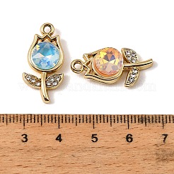 Pendenti in vetro in lega di placcatura uv&nbsp;FIND-K032-08G