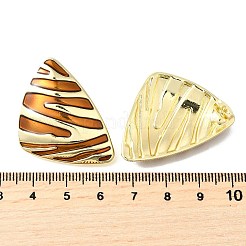 Clous d'oreilles en alliage d'émail&nbsp;EJEW-V010-01G-02