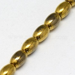 Electroplate non magnetici ematite sintetico fili di perline&nbsp;G-J168-5x3mm-04