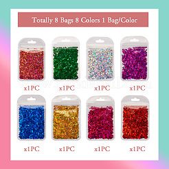 8 sachet de paillettes nail art de 8 couleurs&nbsp;MRMJ-TA0001-29