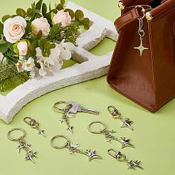 8 pendentif décoratif en alliage et porte-clés&nbsp;HJEW-DC00064
