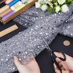 Pailletten-Polyester-Netzgewebe&nbsp;DIY-WH0308-875C