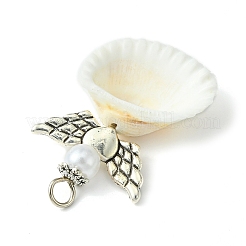 Pendentifs ange coquille en spirale&nbsp;PALLOY-JF02507-02