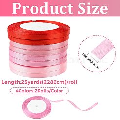 8 rotolo di nastro di raso monofacciale a 4 colori&nbsp;OCOR-FS0001-10D