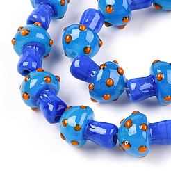 Chapelets de perles vernissées manuelles&nbsp;X-LAMP-N024-09B