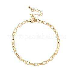 Kabelkettenarmband aus Messing für Frauen&nbsp;BJEW-A065-10G