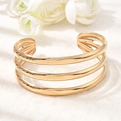 Bracelets manchettes bohèmes en acier inoxydable 304 à une ligne&nbsp;SA-CBA1E89-01A-G