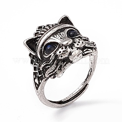 Verstellbare Ringe aus natürlichem Labradorit für Katzen&nbsp;RJEW-E067-01AS
