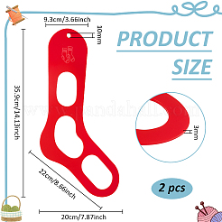 Acryl-Socken-Vorlage&nbsp;OACR-WH0111-104A-02