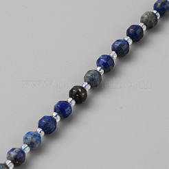 Filo di Perle lapis lazuli naturali &nbsp;G-WH0021-59D