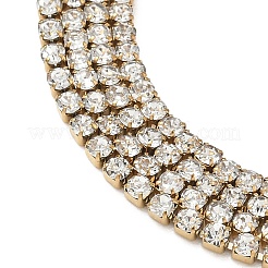 Mehrreihige Armbänder aus 304er Edelstahl mit Strassen für Damen&nbsp;BJEW-P376-01G-02